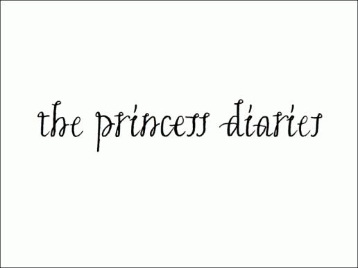 princess diaries. Mark L'Argent - Lettering Artist
