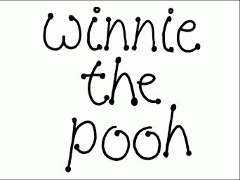 winnie the pooh. Mark L'Argent - Lettering Artist