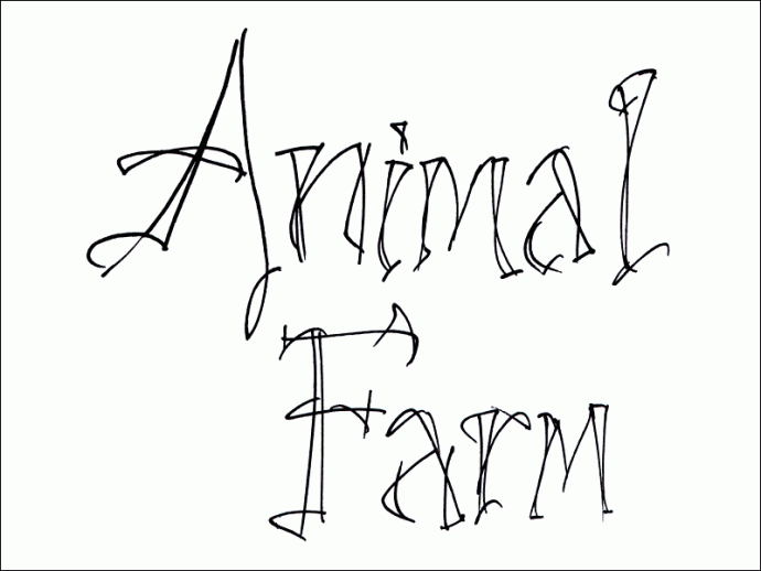 animal farm. Mark L'Argent - Lettering Artist